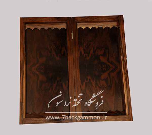 تخته نرد مدل ابر و باد از ریشه چوب گردو