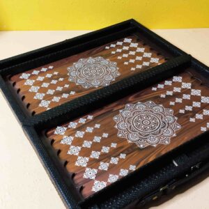 تخته نرد پوست ماری طرح اوستا