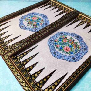 تخته نرد خاتم گل و مرغ